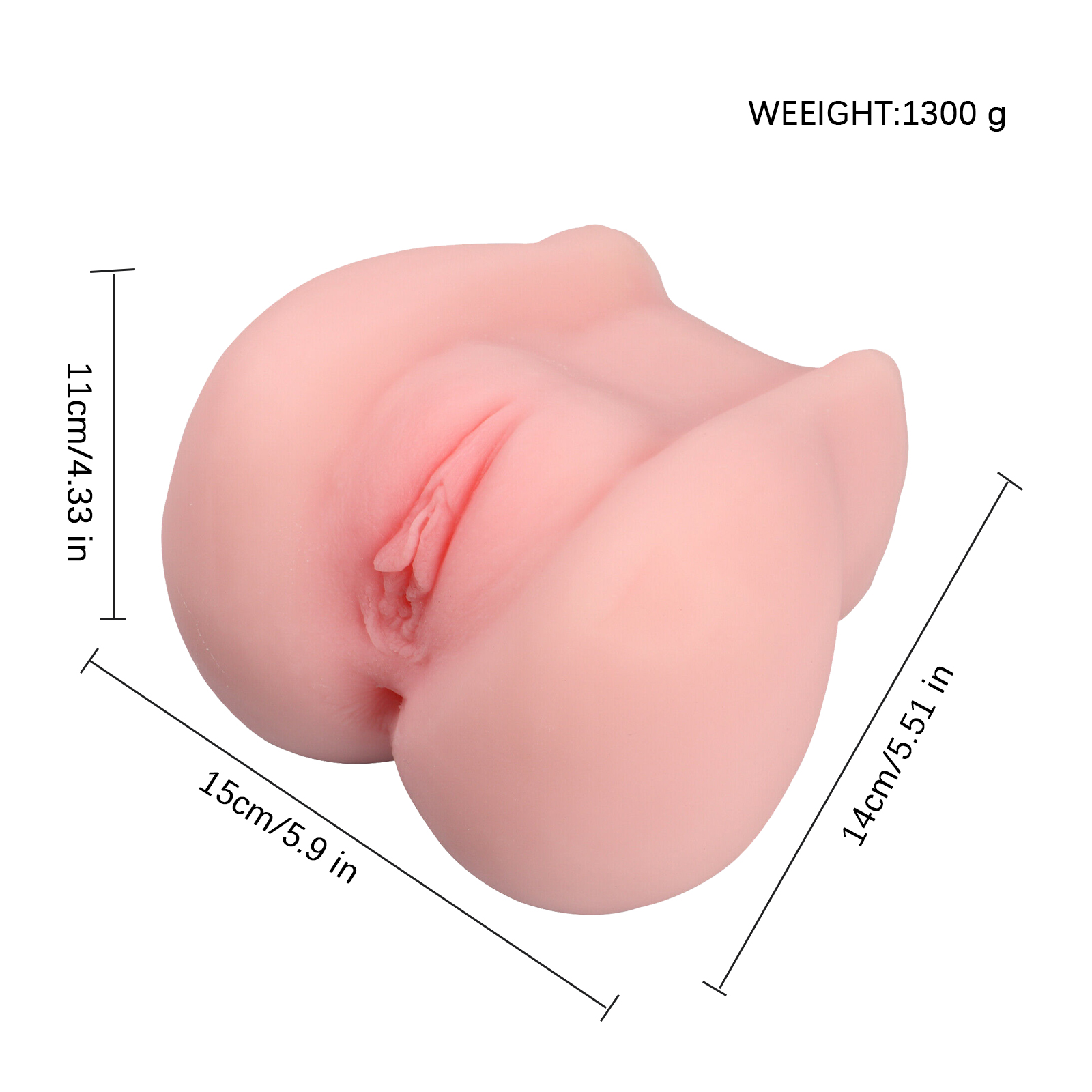 1. 3D Ass Tight Vagina Realistic Pocket Pussy : Molded from real woman&apos...
