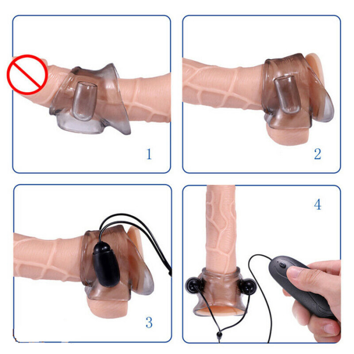 Vibrating Cock Ring Vibrator Penis Ring Penis Massage Trainer