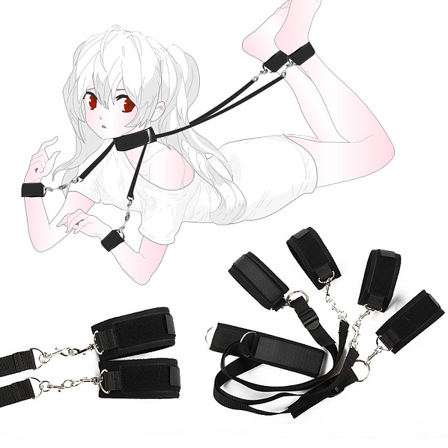 Handcuffs Strap Rope Restraints System Set Sexy Game