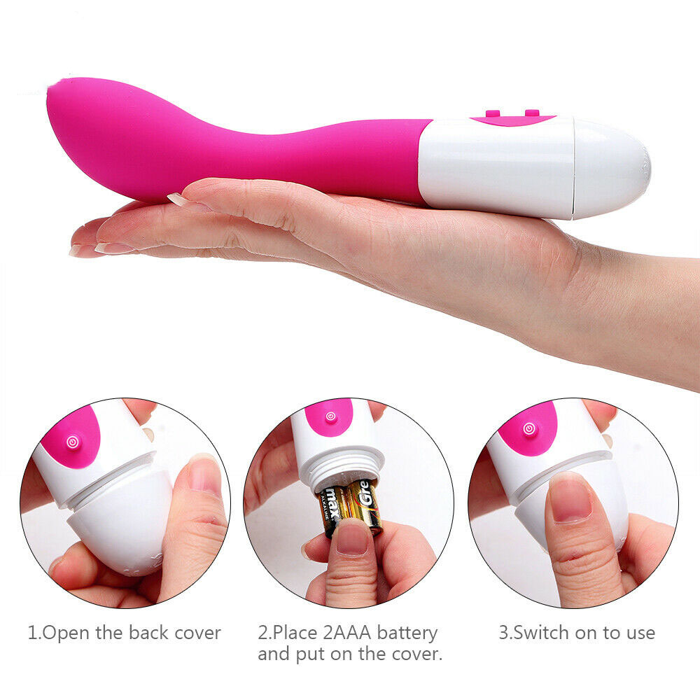 Vibrating Dildo Vibrator Anal Plug Silicone G-spot Massager 