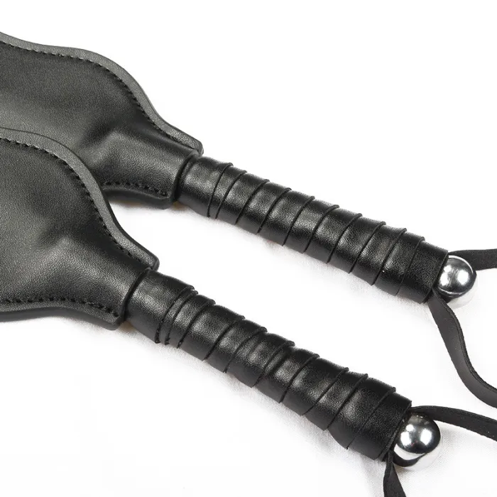 Faux Leather Spanker Flogger Whip Cane Spanking Paddle