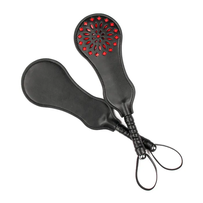 Faux Leather Spanker Flogger Whip Cane Spanking Paddle