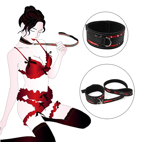 Adult Sex Toy Collar High-Grade SM Bondage Lashes And Collar