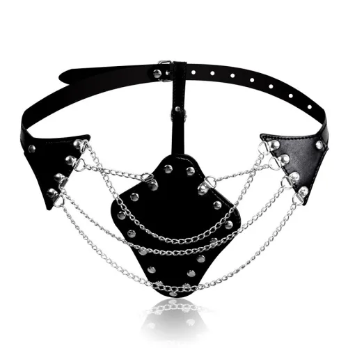 Hollowed-out Chain Panties Thong T Pants Transparent Buttocks