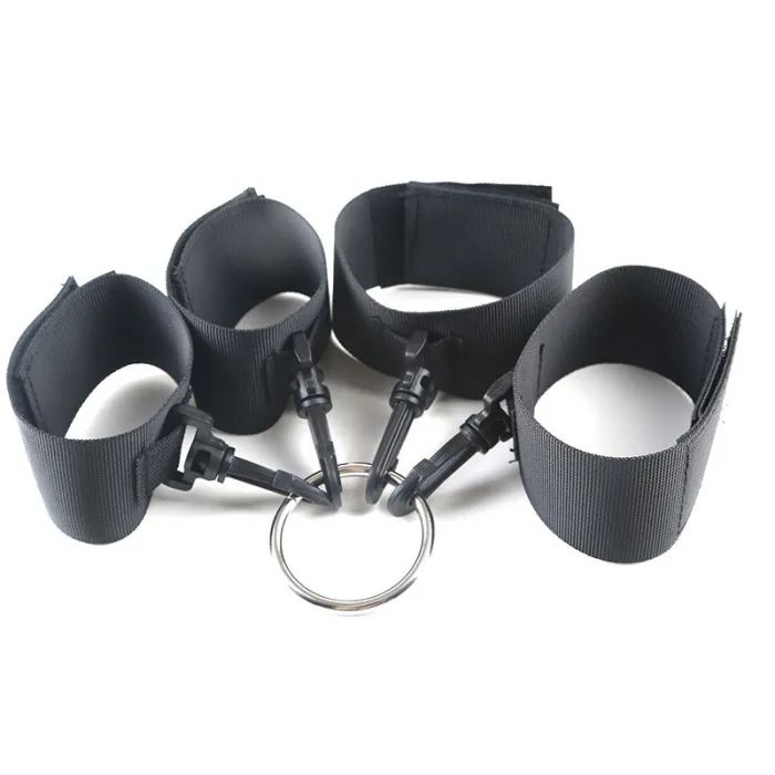 Fetish Bed Restraint Bondage Hands Ankle Cuffs