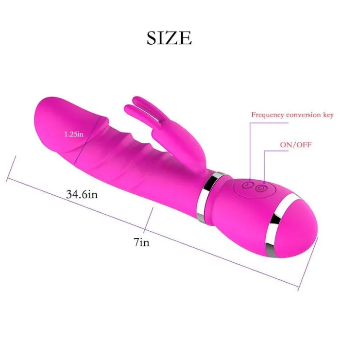 12 Speeds Rabbit Double Vibrator