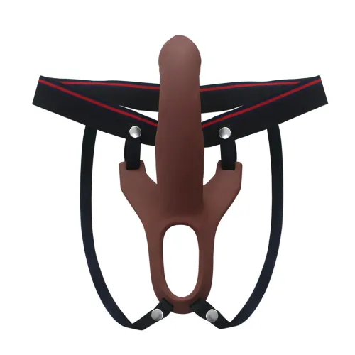 Hollow Strap Dildo Extender Penis Extension Sleeve Silicone
