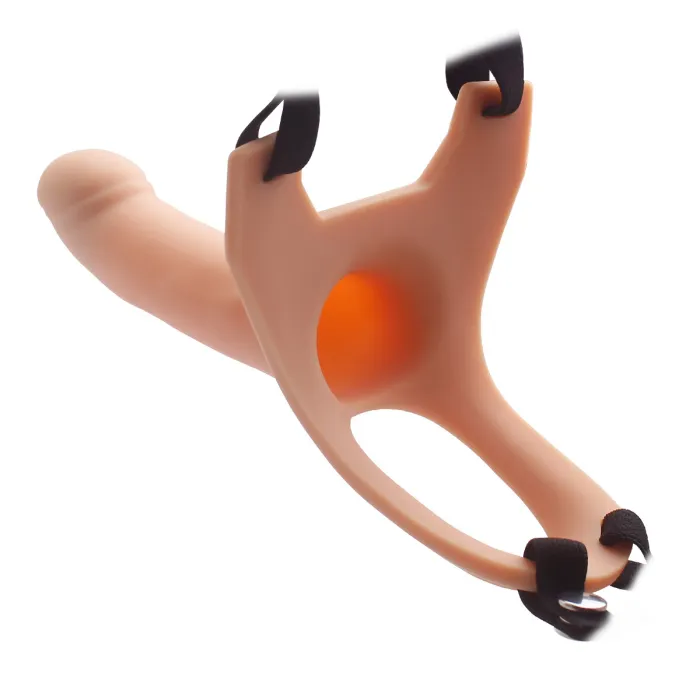 Hollow Strap Dildo Extender Penis Extension Sleeve Silicone