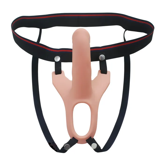 Hollow Strap Dildo Extender Penis Extension Sleeve Silicone