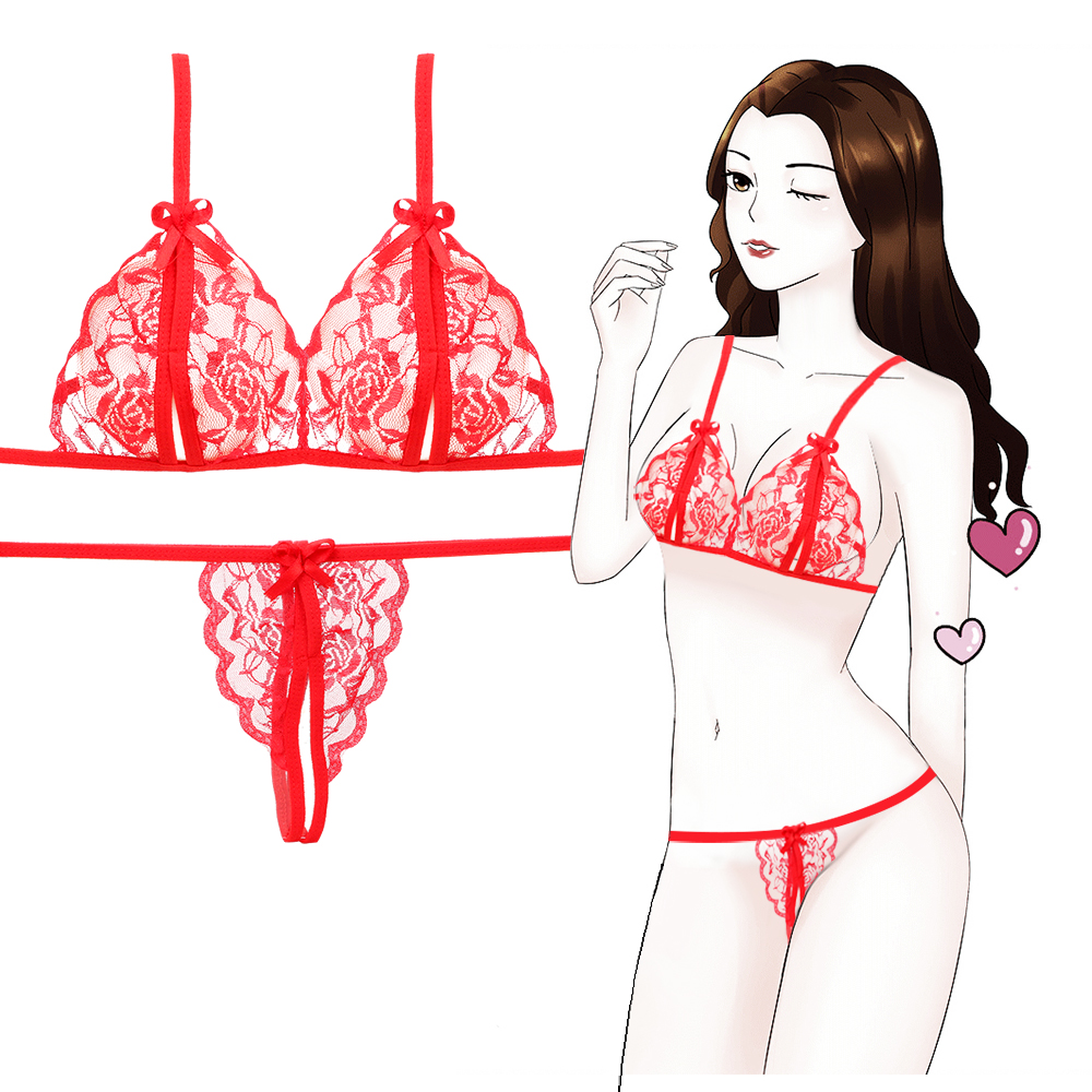 Lace Open File Seduction Set