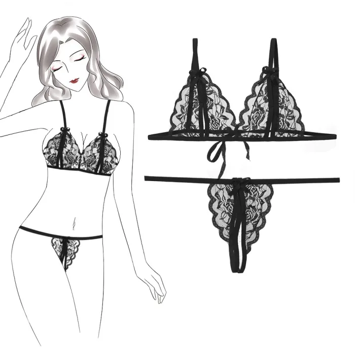 Lace Open File Seduction Set
