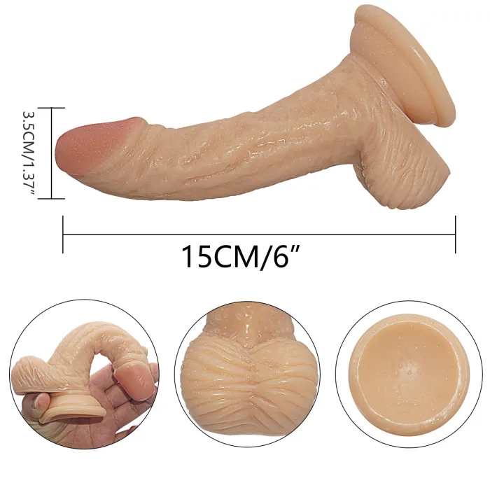 6‘ Realistic Strap on Dildo Harness