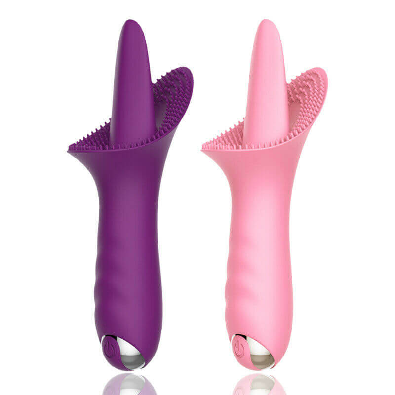 Wholesale Tongue Vibrator 10 Mode Silicone Clitoris Stimulator Dildo Oral Sex Toy