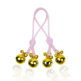 Pink skull + gold bell