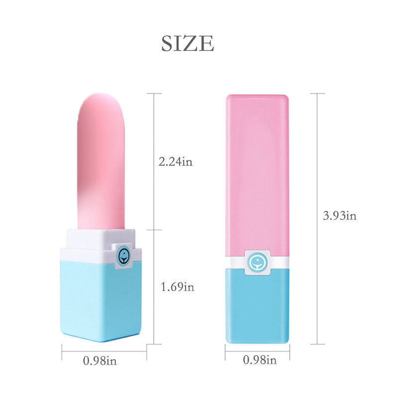 Wholesale 10 Speed Vibrating Mini Lipstick Vibrator; Powered by USB Charging;