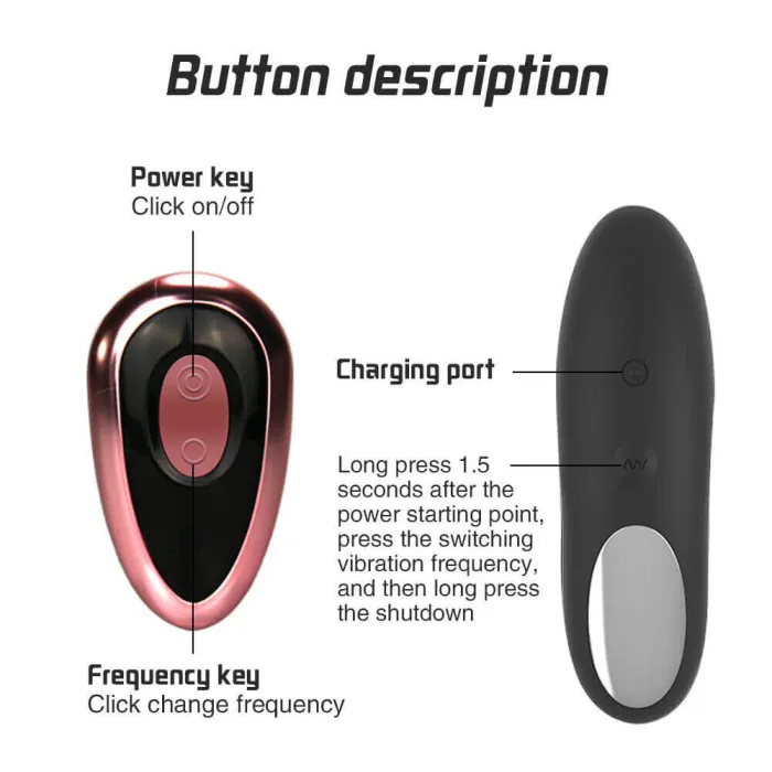 Wireless Remote Control Prostate Massager Vibrator