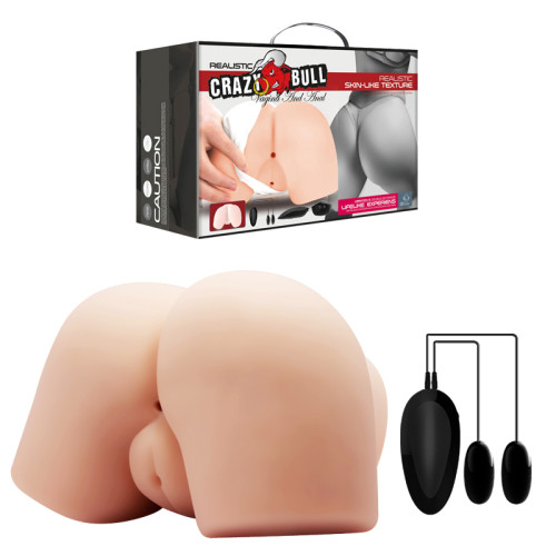 Multi-speed Vibration Lifelike Full Sized Butts Men's Sex Toys