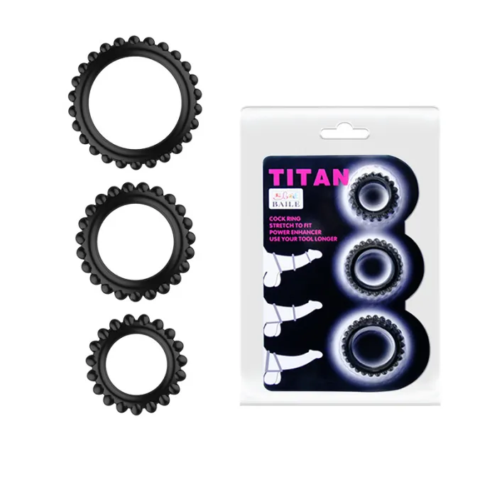 Silicone Cock Rings 3pcs/Set