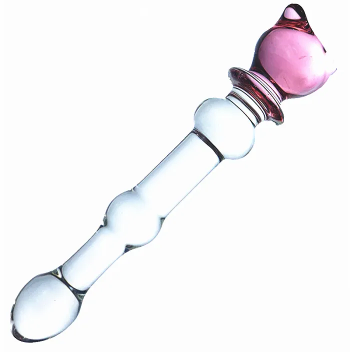 Medium Size Glass Dildo Anal Butt Plug
