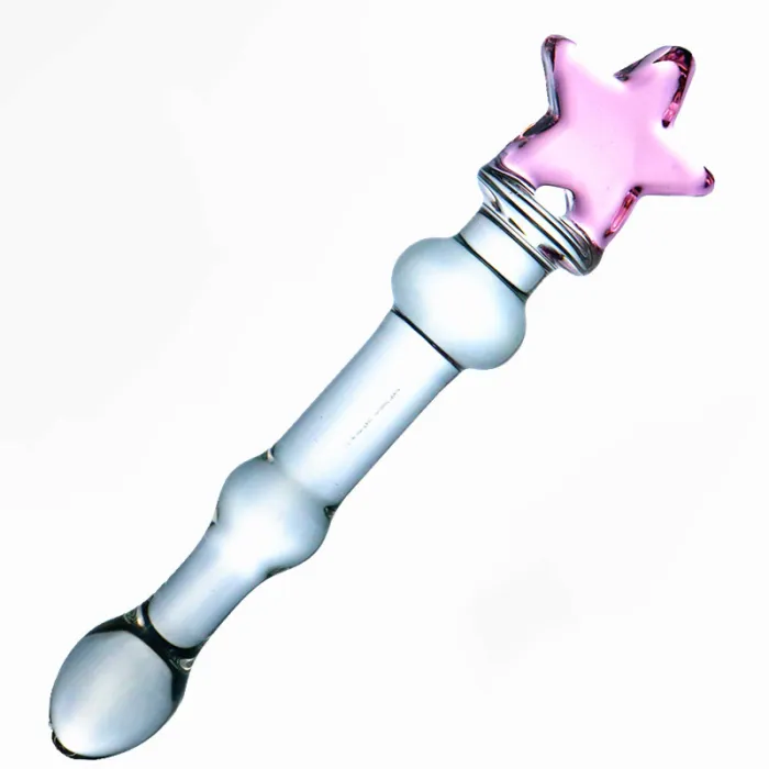 Medium Size Glass Dildo Anal Butt Plug
