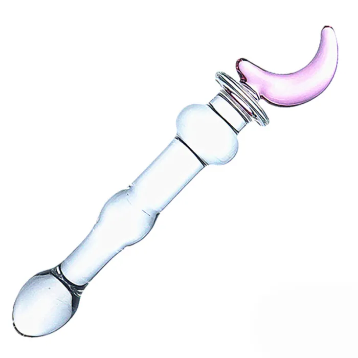 Medium Size Glass Dildo Anal Butt Plug