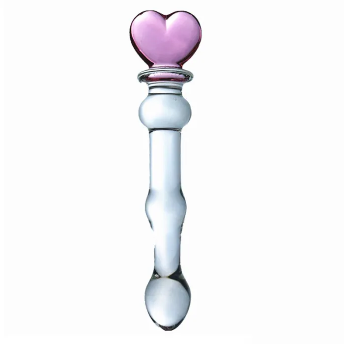 Medium Size Glass Dildo Anal Butt Plug