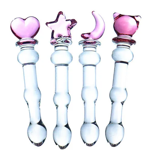 Medium Size Glass Dildo Anal Butt Plug