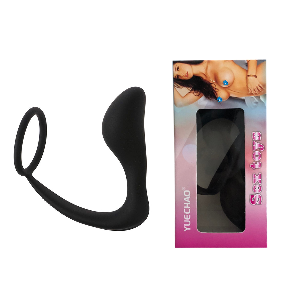thumbnail image 2 of BlissStar Male Prostate Massager With Cock Ring – Silicone Vibrator, Waterproof, USB 2 of 4