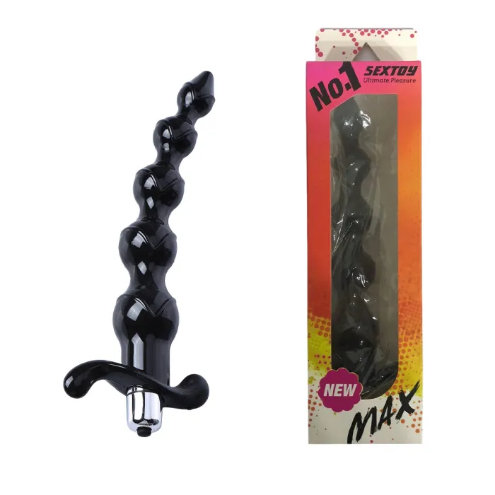 Vibrating Anal Butt Plug Beads Dildo Vibrator