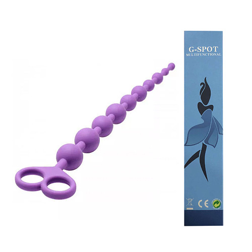 Dragons Tail Silicone Anal Beads Anal Butt Plug 10 Beads