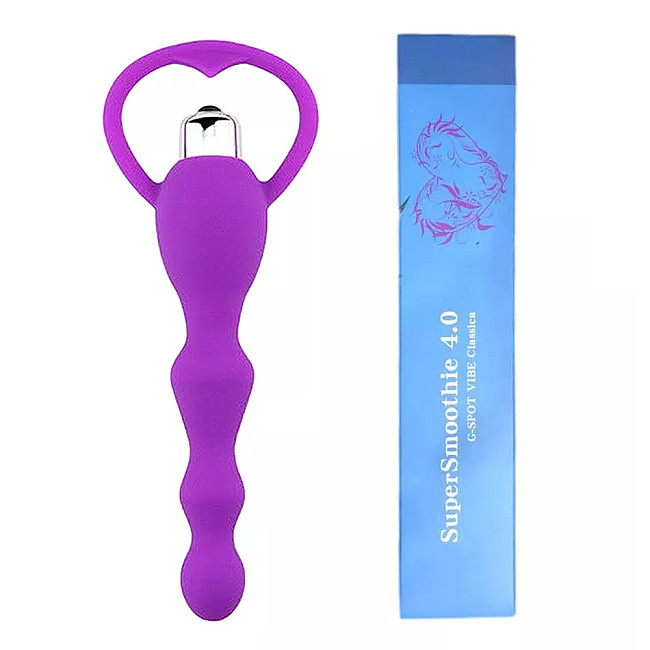 Silicone Anal Plug Beads Vibrating