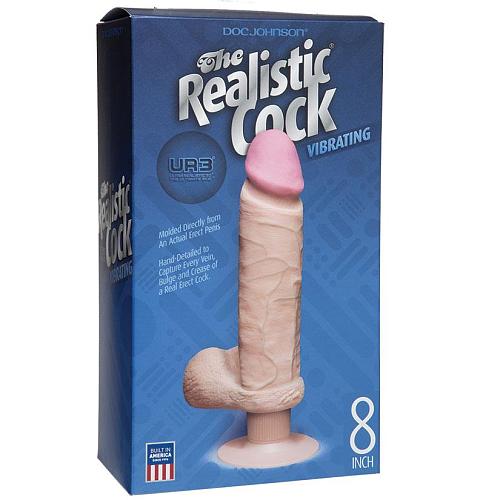 The Realistic Cock Ultraskyn Vibrating 8  Dlido