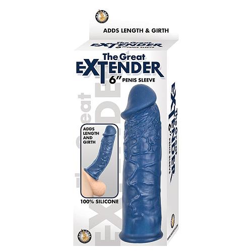 The Great Extender Penis Sleeve-Blue 6
