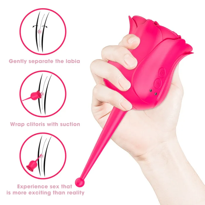Rose G-Spot Sucking Vibrators