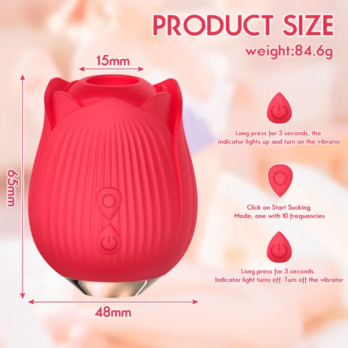 MINI Rose Sucking Teaser Vibrator