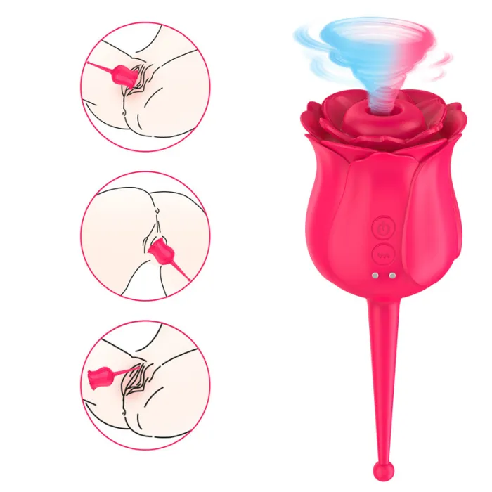 Rose G-Spot Sucking Vibrators