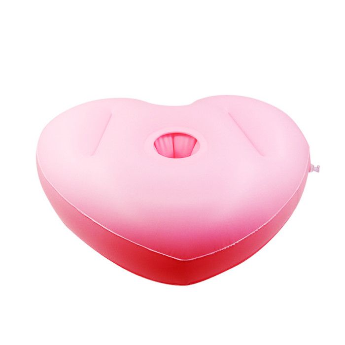 Sit And Ride Inflatable heart Seat With Vibrating Dildo