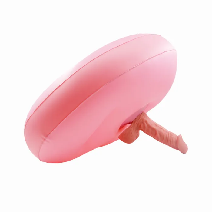 Sit And Ride Inflatable heart Seat With Vibrating Dildo