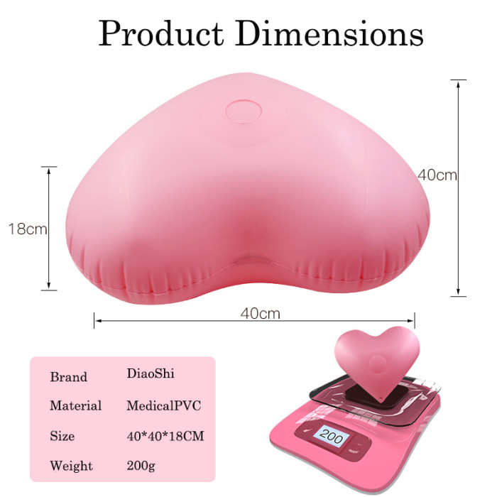 Sit And Ride Inflatable heart Seat With Vibrating Dildo