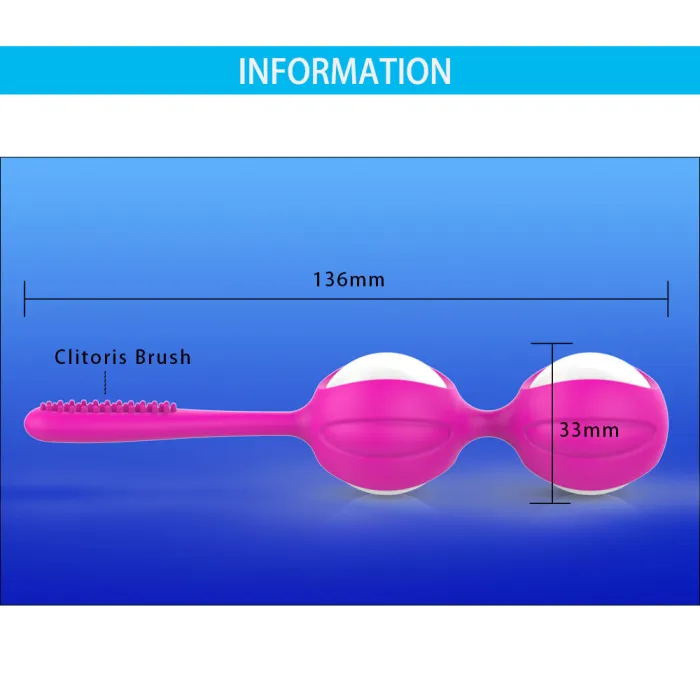 Vaginal Silicone Dumbbell Ball Sex Toy