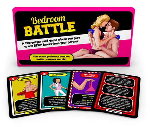 Adult Sexy Nude Couple Bed Games Card