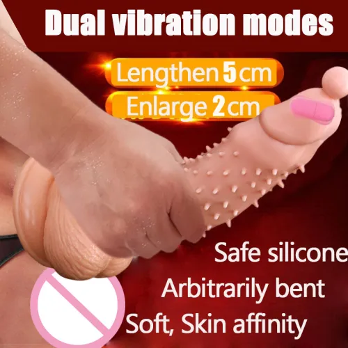 Cock Sleeve Vibrator Granule Spike