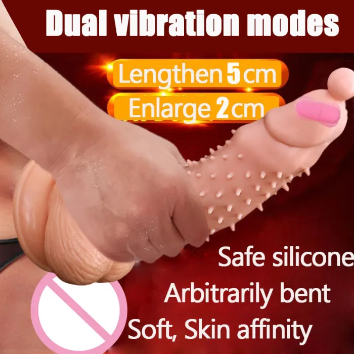 Cock Sleeve Vibrator Granule Spike