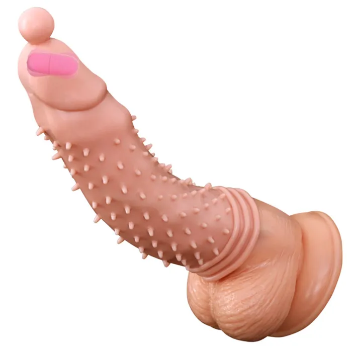 Cock Sleeve Vibrator Granule Spike