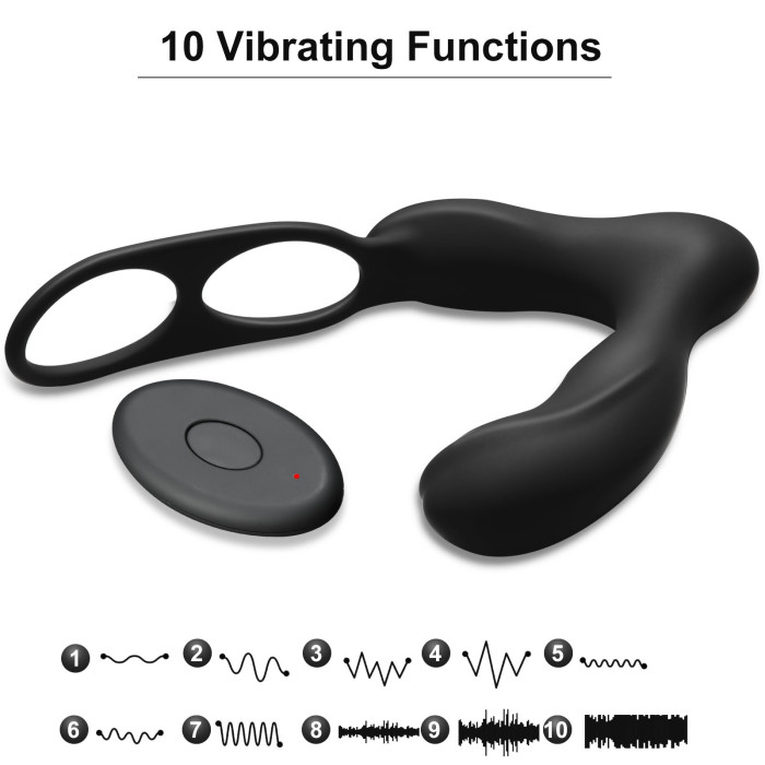 10 frequency male posterior vestibular anal plug