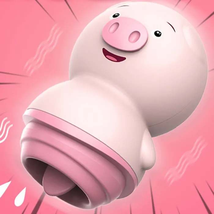 Tongue Licking Pig Vibrator Clitoris Masturbation Egg