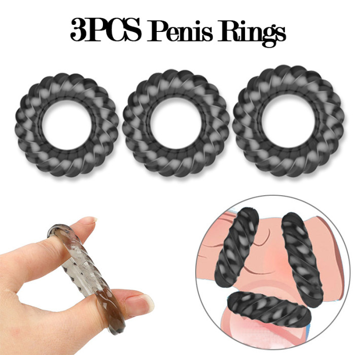 Man Penis Ring Silicone Lasting Sex Toys