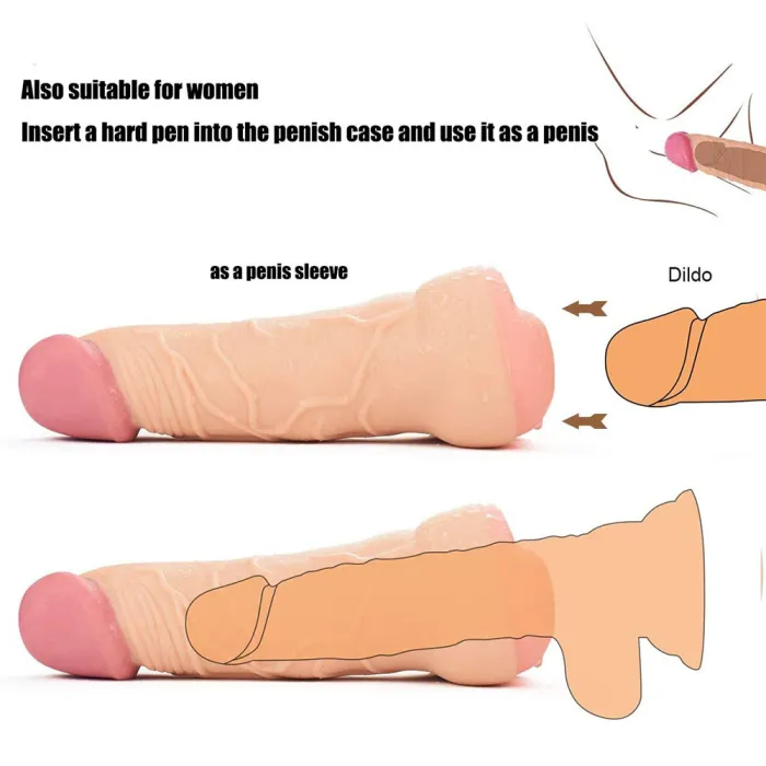 Realistic Penis Enlarger Sleeve