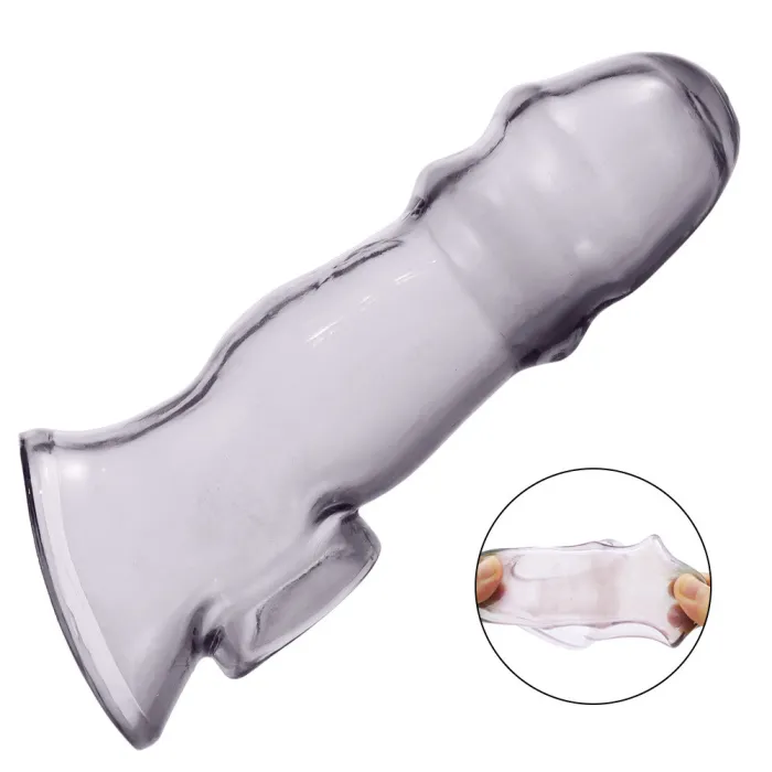 Male Penis Extension Crystal Condom