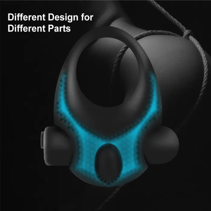 Rechargeable Silicone Vibration Lock Ring